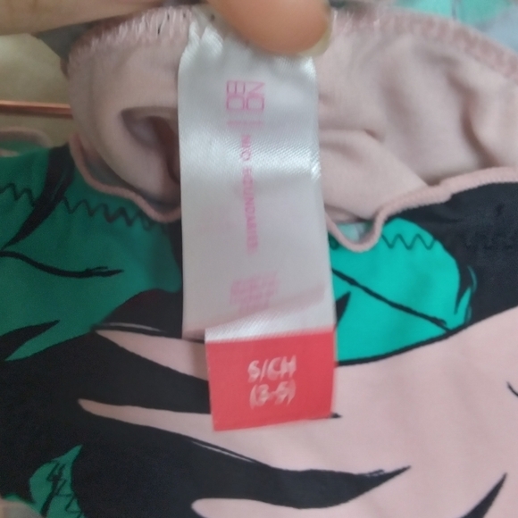 No Boundaries Tropical Bird and Leaf Print Side Tie Bikini Bottoms Small - Picture 6 of 7